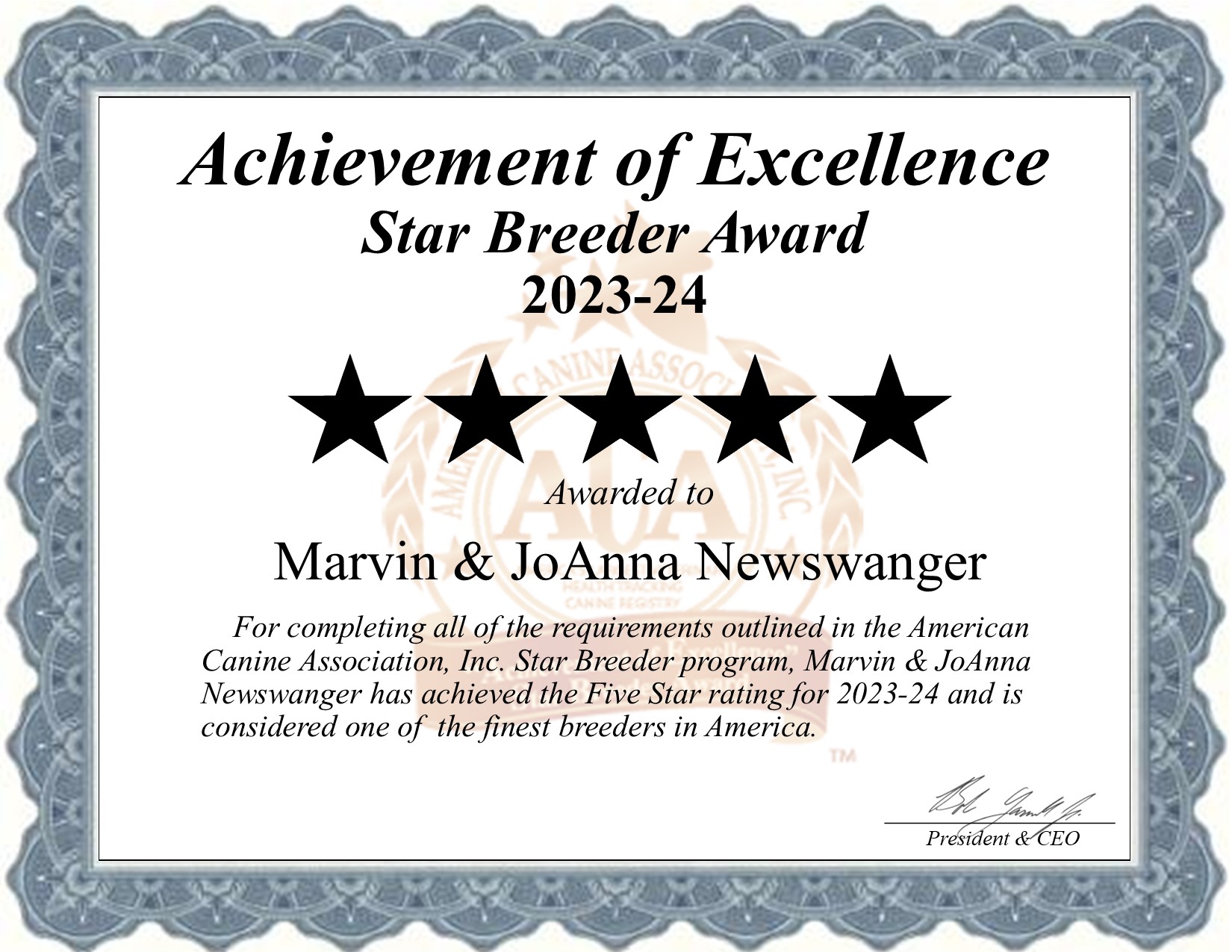 Marvin & JoAnna, Newswanger, dog, breeder, star, certificate, Marvin & JoAnna-Newswanger, Vista, IA, Iowa, puppy, dog, kennels, mill, puppymill, usda, 5-star, aca, ica, registered, Cavapoo, none